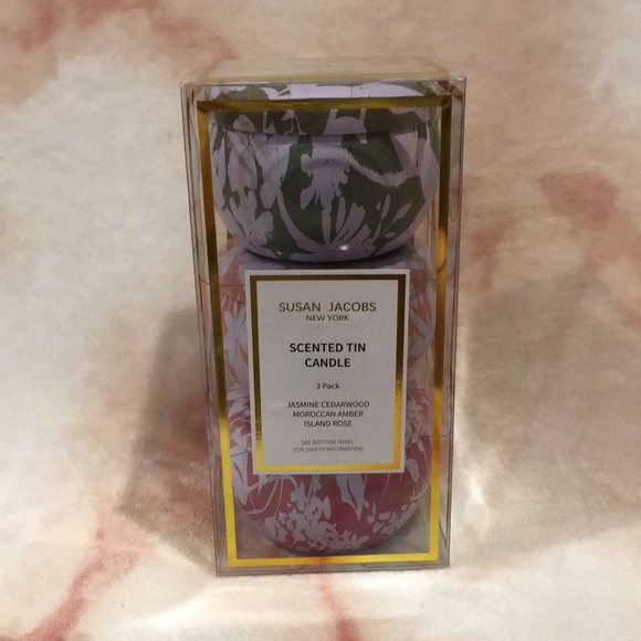 Susan Jacobs New York Scented Candle Tins Three Pack Gift Set NWT 3x 8 oz - Picture 12 of 12